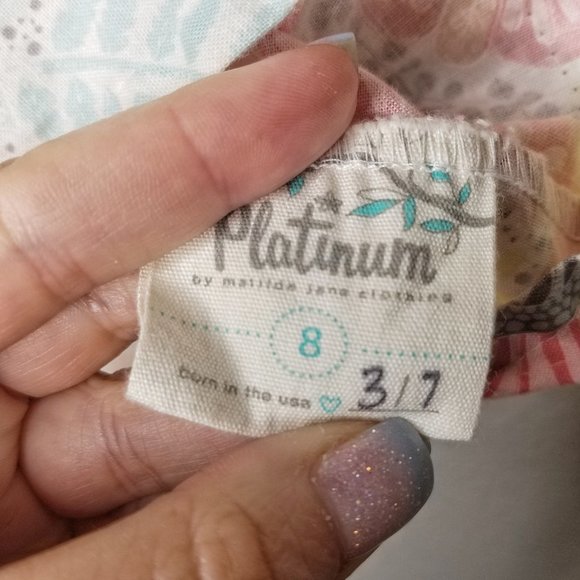 Matilda Jane Platinum Size 8 Key West Flouncy Anna Top EUC Floral Tank #3017 - Picture 7 of 7